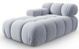 Modulinė sofa Micadoni Home Bellis, žydra, kairinė, 157 x 97 cm x 62 cm