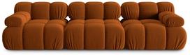 Modulinė sofa Micadoni Home Bellis 3 Seats, oranžinė, 282 x 94 cm x 63 cm