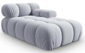 Modulinė sofa Micadoni Home Bellis, žydra, dešininė, 157 x 97 cm x 62 cm