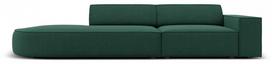 Sofa Micadoni Home Jodie Rounded Open 3 Seats, žalia, kairinė, 262 x 102 cm x 70 cm