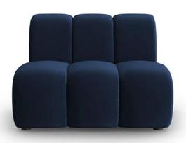 Modulinė sofa Micadoni Home Lupine Velvet, tamsiai mėlyna, 90 x 87 cm x 70 cm