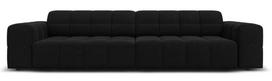 Sofa Micadoni Home Jennifer Velvet, juoda, 244 x 102 cm x 70 cm