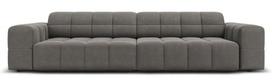 Sofa Micadoni Home Jennifer Velvet, šviesiai pilka, 244 x 102 cm x 70 cm