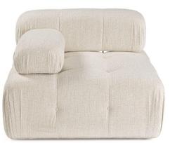 Modulinė sofa Atelier Del Sofa Doblo, kreminė, kairinė, 105 x 100 cm x 80 cm