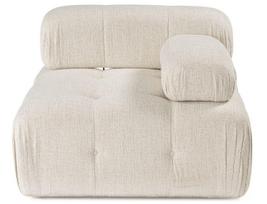 Modulinė sofa Atelier Del Sofa Doblo 1R, kreminė, dešininė, 105 x 100 cm x 80 cm