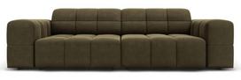 Sofa Micadoni Home Jennifer Velvet, žalia, 204 x 102 cm x 70 cm