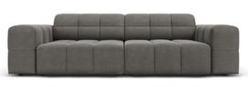 Sofa Micadoni Home Jennifer Velvet, šviesiai pilka, 204 x 102 cm x 70 cm