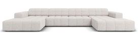 Sofa Micadoni Home Jennifer, šviesiai pilka, 364 x 166 cm x 70 cm