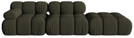 Modulinė sofa Micadoni Bellis 3D, žalia, dešininė, 282 x 94 cm x 64 cm
