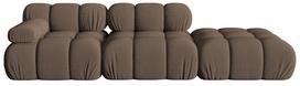 Modulinė sofa Micadoni Bellis 3D, ruda, dešininė, 282 x 94 cm x 64 cm