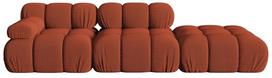 Modulinė sofa Micadoni Bellis 3D, oranžinė, dešininė, 282 x 94 cm x 64 cm
