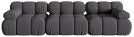 Modulinė sofa Micadoni Bellis 3D, pilka, 282 x 94 cm x 64 cm