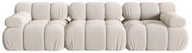 Modulinė sofa Micadoni Bellis 3D, smėlio, 282 x 94 cm x 64 cm