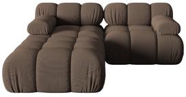 Modulinė sofa Micadoni Bellis 3d Son40, ruda, 188 x 188 cm x 64 cm