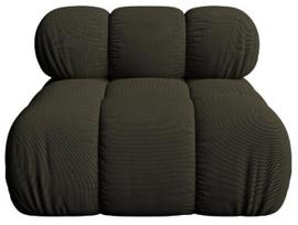 Modulinė sofa Micadoni Bellis 3D, žalia, 94 x 94 cm x 64 cm