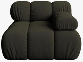 Modulinė sofa Micadoni Bellis 3D, žalia, dešininė, 94 x 94 cm x 64 cm