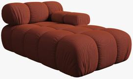Modulinė sofa Micadoni Bellis, vario, dešininė, 155 x 94 cm x 64 cm