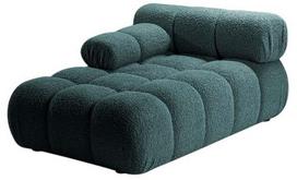 Modulinė sofa Micadoni Bellis, mėlyna, kairinė, 155 x 94 cm x 70 cm