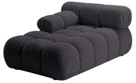 Modulinė sofa Micadoni Bellis, grafito, kairinė, 155 x 94 cm x 70 cm
