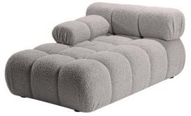Modulinė sofa Micadoni Bellis, šviesiai pilka, kairinė, 155 x 94 cm x 70 cm