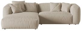 Modulinė sofa Micadoni Martina, šviesiai smėlinė, kairinė, 283 x 176 cm x 75 cm