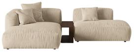 Modulinė sofa Micadoni Martina, šviesiai smėlinė, kairinė, 292 x 176 cm x 75 cm