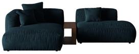 Modulinė sofa Micadoni Martina, tamsiai mėlyna, kairinė, 292 x 176 cm x 75 cm