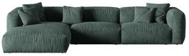 Modulinė sofa Micadoni Martina, žalsva, kairinė, 332 x 176 cm x 75 cm