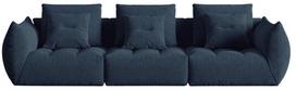 Modulinė sofa Micadoni Bloom, tamsiai mėlyna, 332 x 106 cm x 95 cm