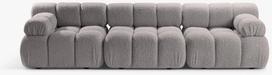 Modulinė sofa Micadoni Bellis, šviesiai pilka, 282 x 94 cm x 70 cm