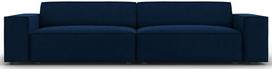 Sofa Micadoni Home Jodie Velvet 3 Seats, tamsiai mėlyna, 204 x 102 cm x 70 cm