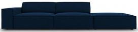 Sofa Micadoni Home Jodie 3 Seats, tamsiai mėlyna, dešininė, 262 x 102 cm x 70 cm