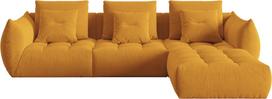 Modulinė sofa Micadoni Home Bloom Velvet, oranžinė, 332 x 216 cm x 95 cm