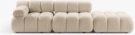 Modulinė sofa Micadoni Bellis, šviesiai smėlinė, kairinė, 282 x 94 cm x 70 cm