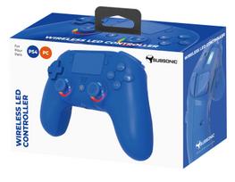 pc pultelis - Subsonic Wireless Led Controller Mėlynas (Blue) for PS4/PC - 1 nuotrauka