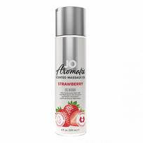 System JO Aromatix kvapus masažo aliejus Braškė (Strawberry) 120 ml