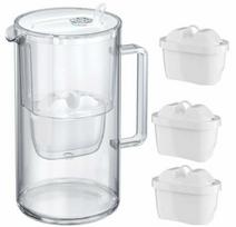 Aquaphor Glass, 2,5 l, Baltas (White) + 3 vnt. Maxfor+ kasetės