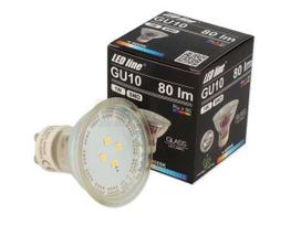 Lemputė LED GU10 230V 1W 80lm neutraliai balta 4000K, LED line