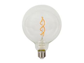 LED lemputė E27 G125 230V 4W 230lm, gintarinė balta 1800K, RETRO VINTAGE, pritemdoma, LED line PRIME