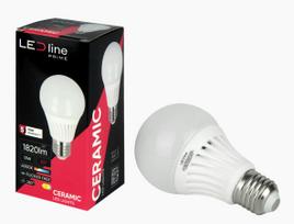Lemputė LED E27 230V 13W A65 1820lm 140lm/W 4000K, CERAMIC, LED line PRIME