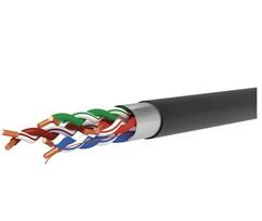Emos F/UTP CAT5e 24AWG Kabelis (Juodas, Black)