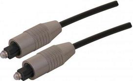 spdif kabelis - Toslink optinis garso kabelis M - M, 2m, juodas (Black) - 1 nuotrauka