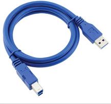 RoGer RO-PR-C-B USB 3.0 A-plug AM-BM spausdintuvo laidas 1.5m Mėlyna (Blue)