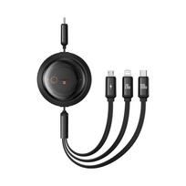 baseus usb c 100w cable - Baseus Free2Draw 3in1 USB-C į USB-C/Lightning/Micro 100W, 1.1m Juodas (Black) - 1 nuotrauka