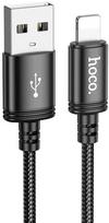 Hoco USB A to Lightning 2.4A X89 2m Juodas (Black)