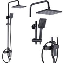 duso maisytuvas rea - Dušo komplektas su maišytuvu Rea Hass REA-B9968, juoda (Black) - 1 nuotrauka