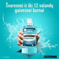 listerine eurovaistine - LISTERINE burnos skalavimo skystis COOLMINT, 500 ml - 2 nuotrauka