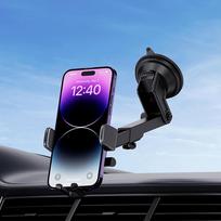 baseus car holder - Automobilinis telefono laikiklis Baseus UltraControl (Juodas) - 1 nuotrauka