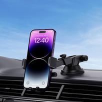 baseus car holder - Automobilinis telefono laikiklis Baseus UltraControl (Juodas) - 4 nuotrauka