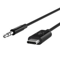 3.5 mm to 3.5 mm kabelis - Belkin Cable USB Type-C to Audio Cable 3.5mm Black 0.9m - 1 nuotrauka